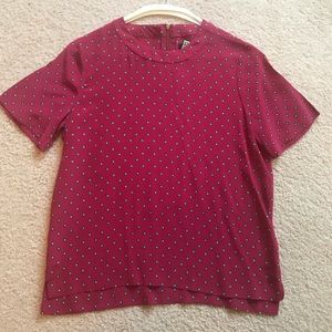 Madewell Silk Short Sleeve Shirt